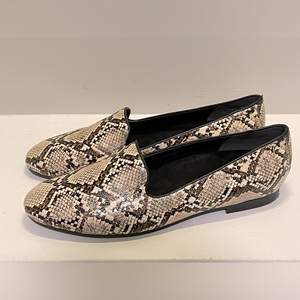 Vionic Willa II Snake Print Leather Loafers